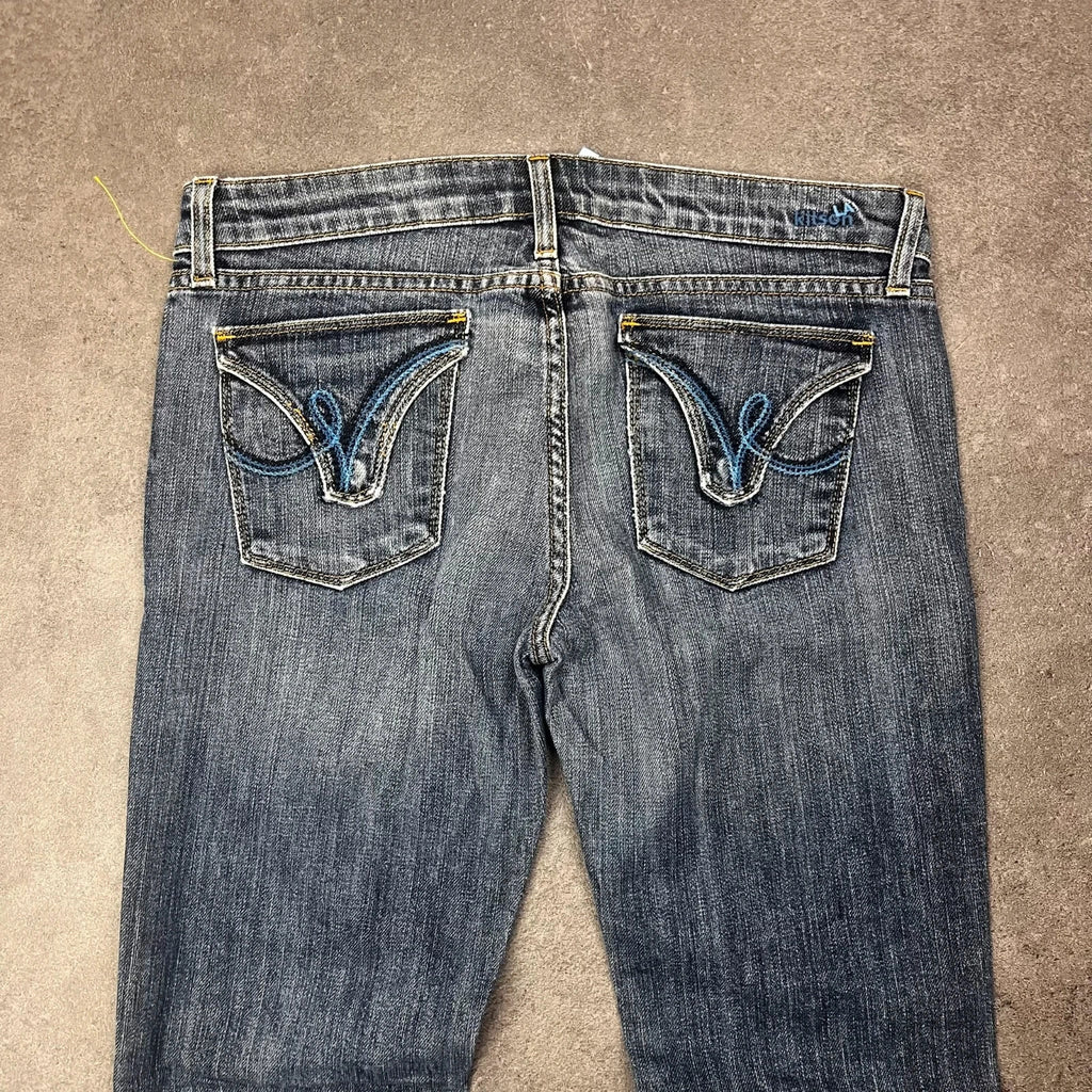 Vintage Kitson Bootcut Jeans Damen Gr. M/L Blau Y2K, Bild 5