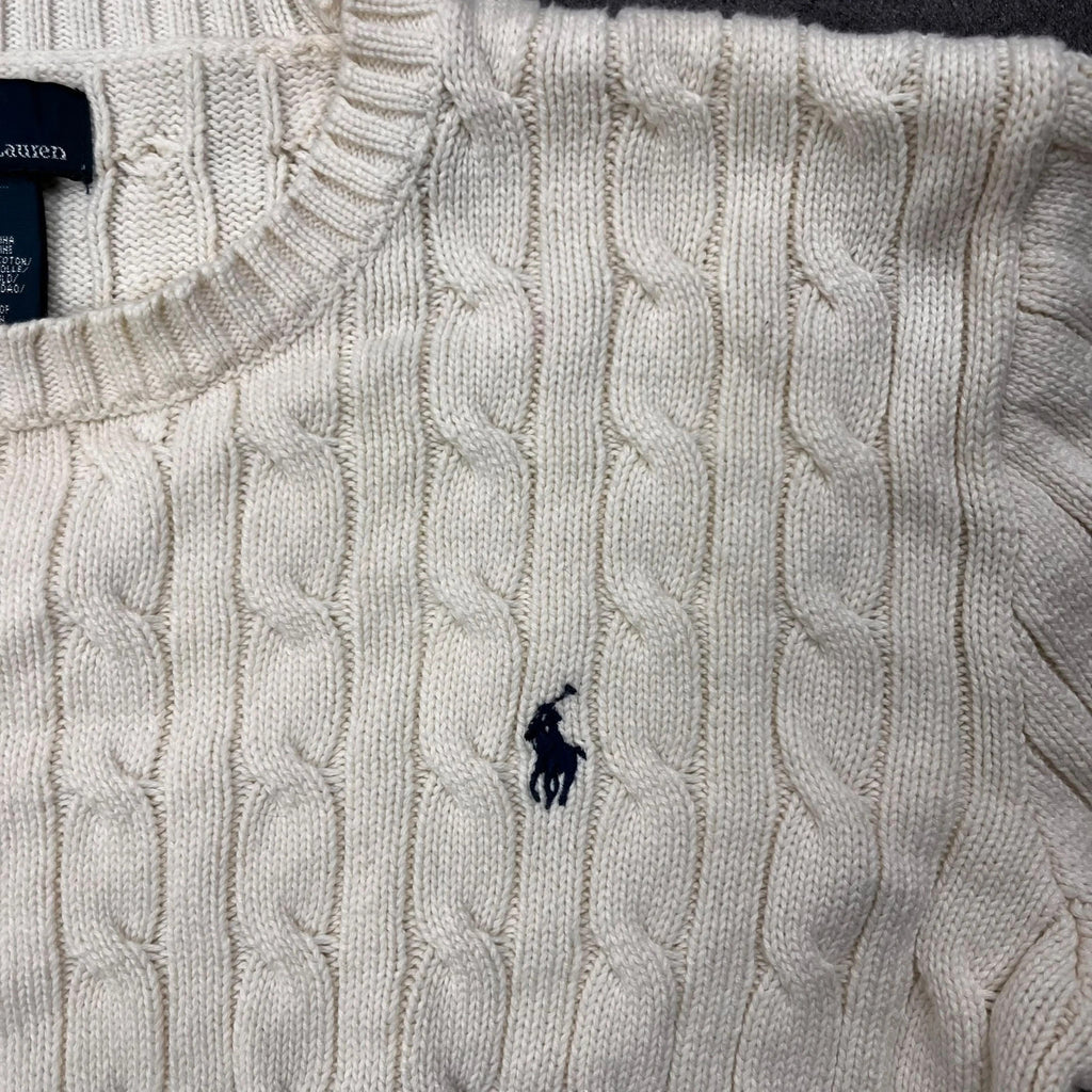 Vintage Ralph Lauren Strickpullover Damen Gr. S Creme, Bild 3