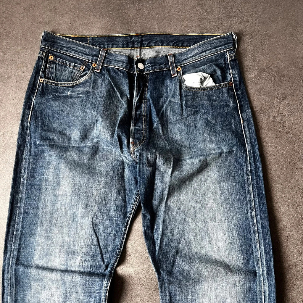 Vintage Levi's 501 Jeans Herren Straight W36 L32 Blau 2000s, Bild 3