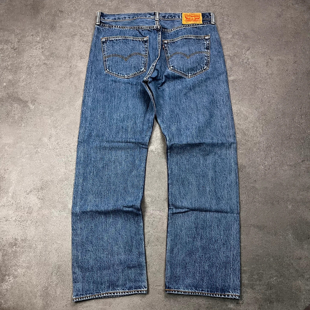 Vintage Levi's 501 Jeans Herren W36 L30 Blau – Rückansicht