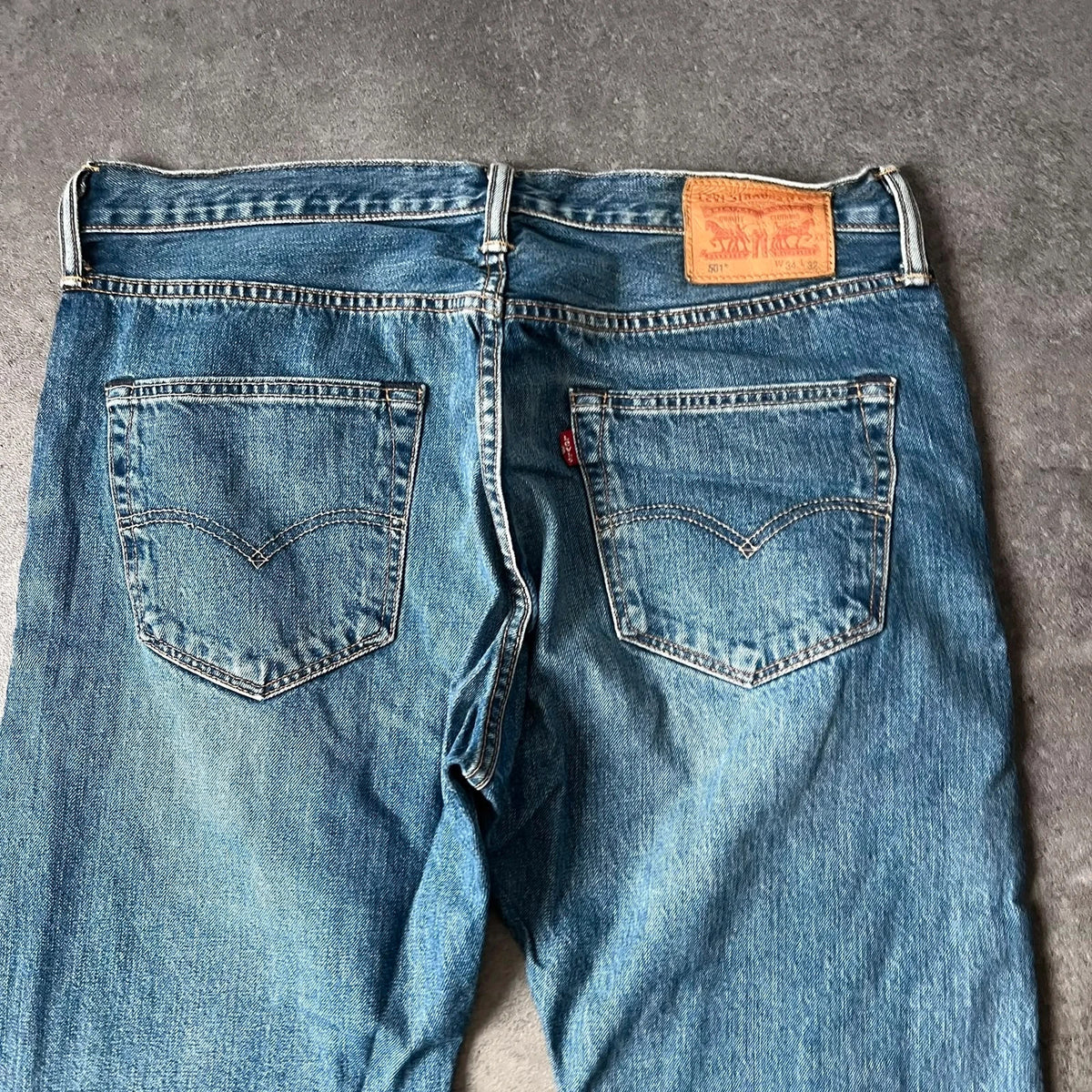 Vintage Levi's 501 Jeans Herren Straight W34 L32 Blau 2000s, Bild 4