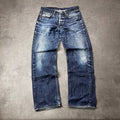 Vintage Levi's 501 Jeans Herren Straight W32 L30 Made in USA Washed Dunkelblau