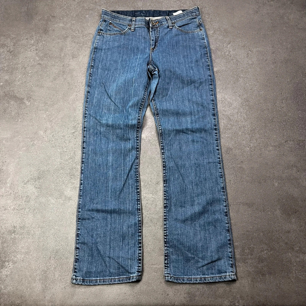 Vintage Wrangler Bootcut Jeans Damen US 9 Blau Y2K, Bild 2