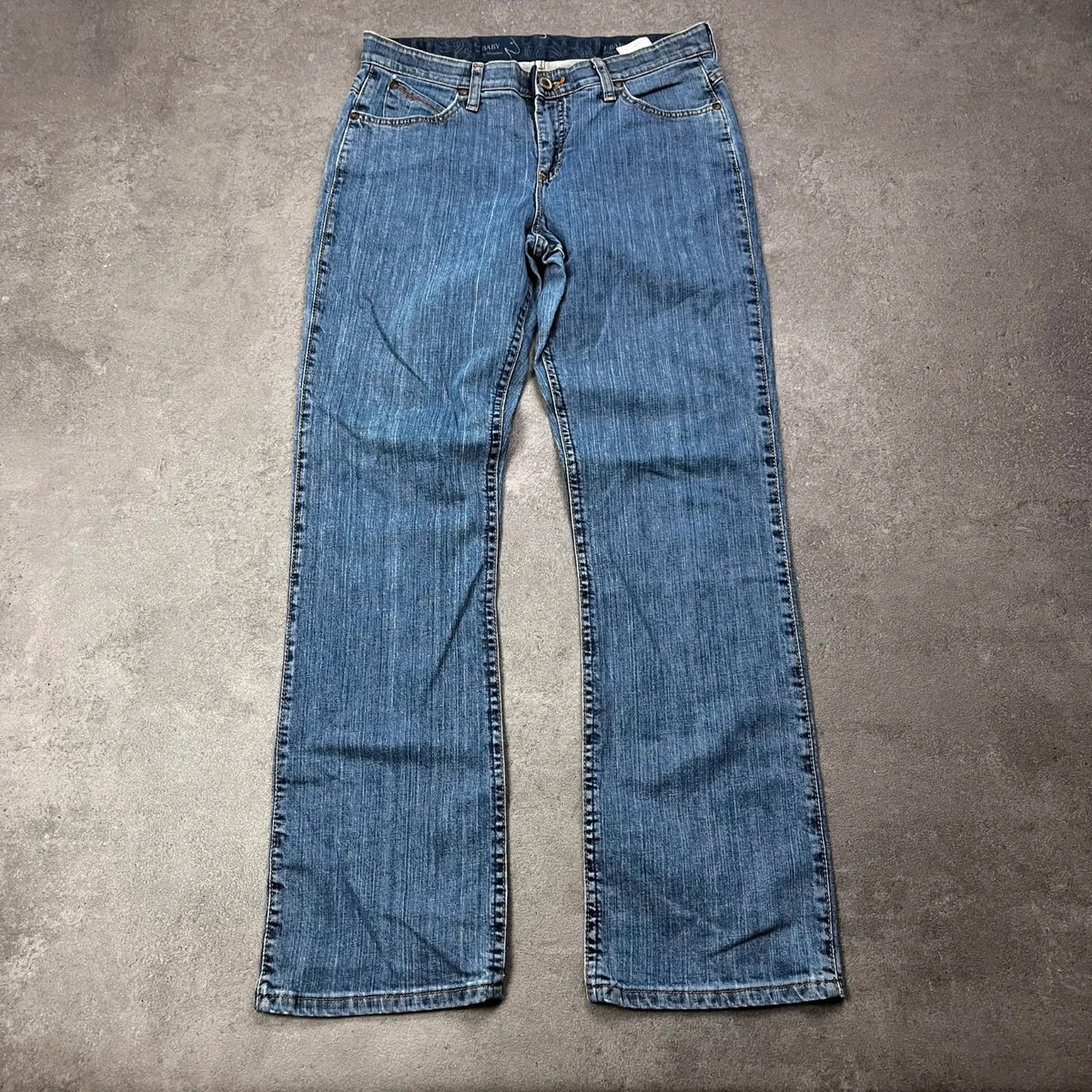 Vintage Wrangler Bootcut Jeans Damen US 9 Blau Y2K, Bild 2
