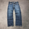 Vintage Levi's 501 Jeans Herren W32 L30 Dunkelblau – Vorderansicht