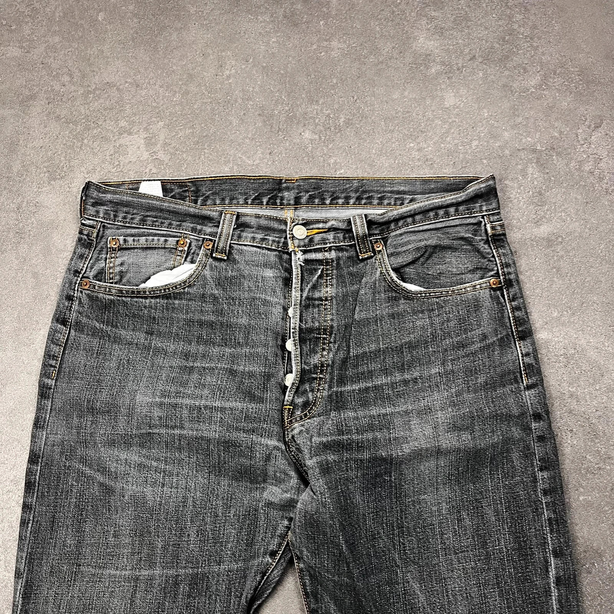 Vintage Levi's 501 Jeans Herren Straight W36 L32 Grau 2000s, Bild 5