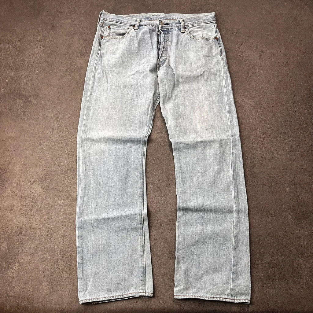 Vintage Levi's 501 Jeans Herren Straight W36 L32 Hellblau 2000s, Bild 1