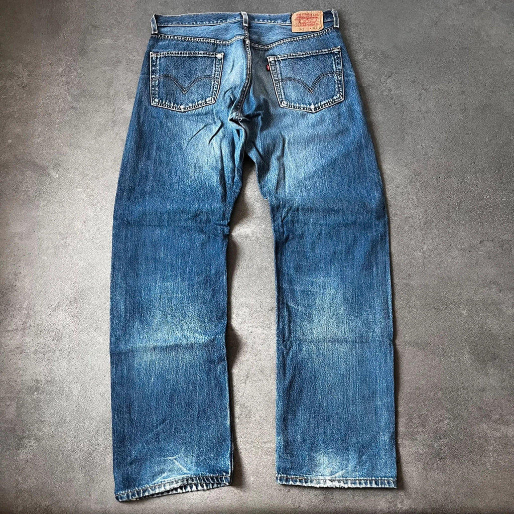 Vintage Levi's 501 Jeans Herren Straight W36 L34 Blau 2000s, Bild 2
