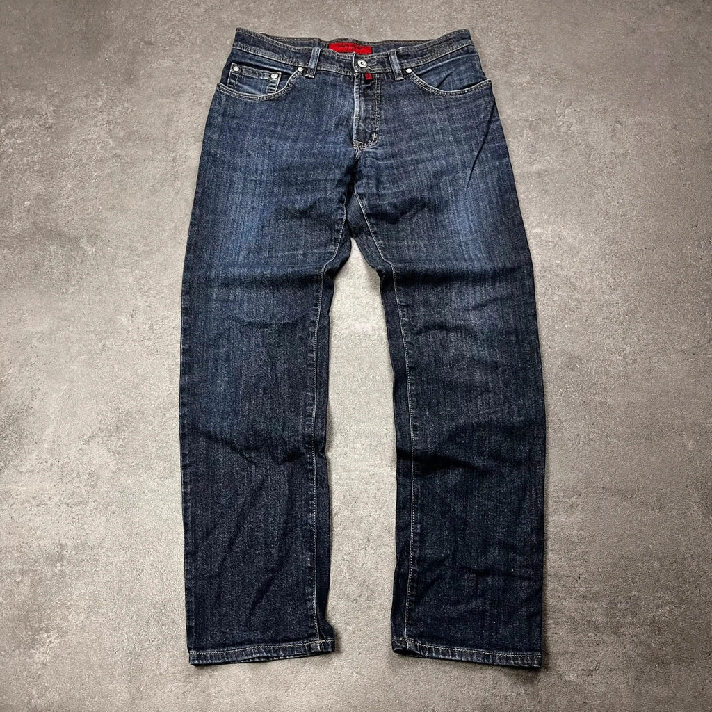 Vintage Pierre Cardin Jeans Herren Straight W33 L32 Dunkelblau, Bild 1