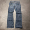 Vintage Kitson Bootcut Jeans Damen Gr. M/L Blau Y2K, Bild 1