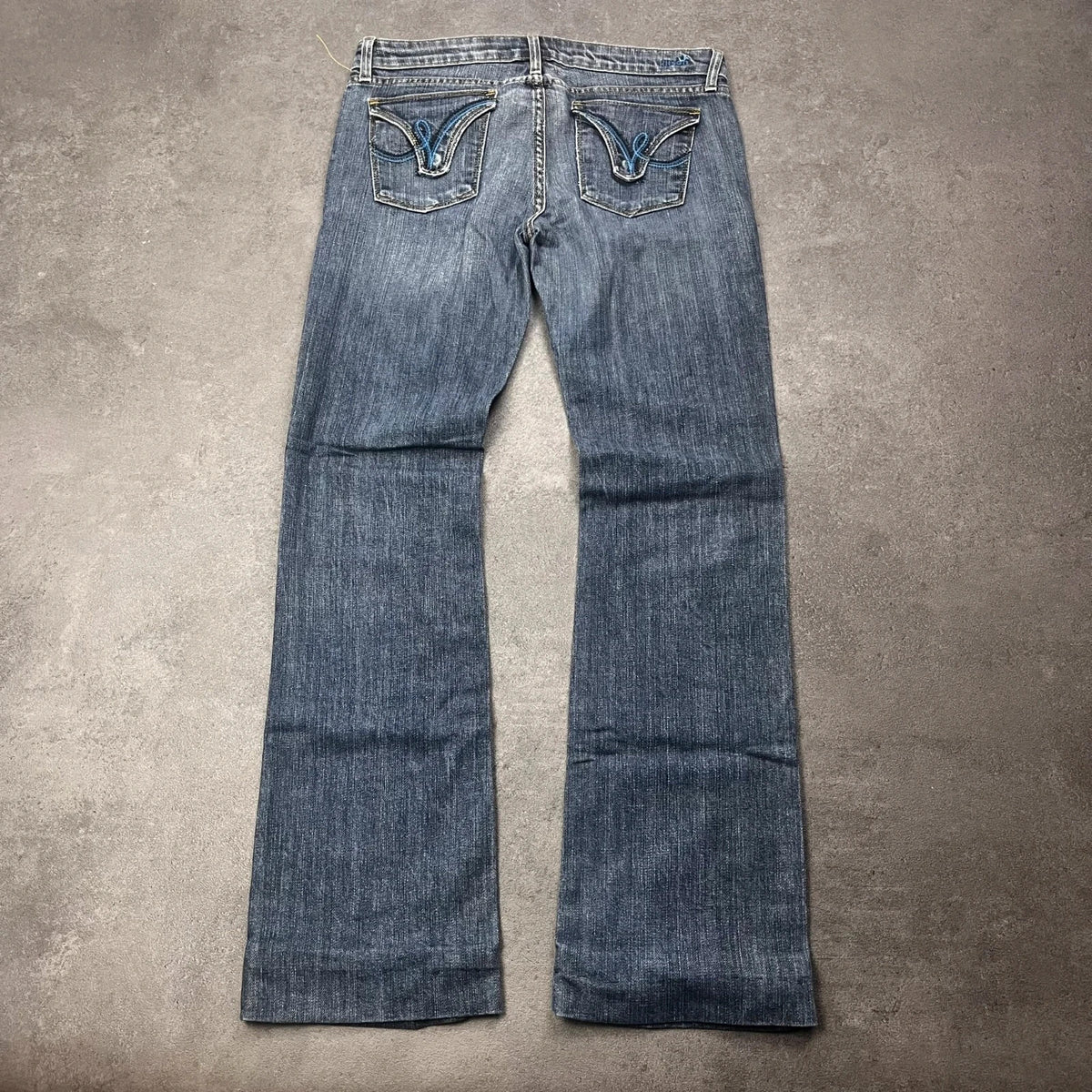 Vintage Kitson Bootcut Jeans Damen Gr. M/L Blau Y2K, Bild 1