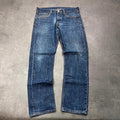 Vintage Levi's 501 Jeans Herren W32 L30 Blau – Vorderansicht