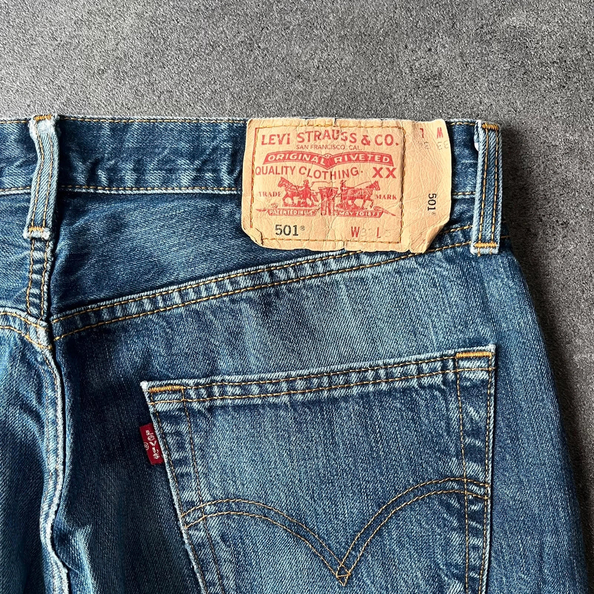 Vintage Levi's 501 Jeans Herren Straight W33 L32 Blau 2000s, Bild 5