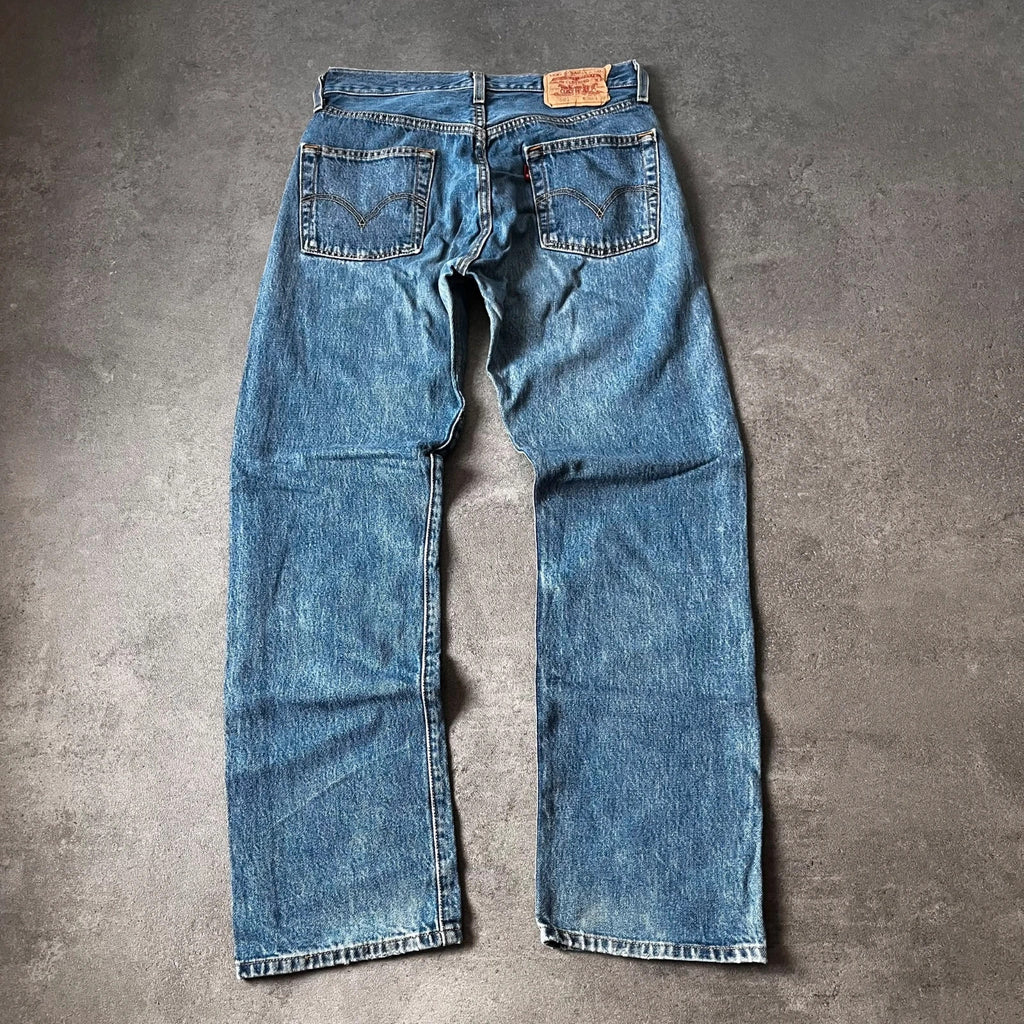 Vintage Levi's 501 Jeans Herren Straight W30 L30 Blau 2000s, Bild 2
