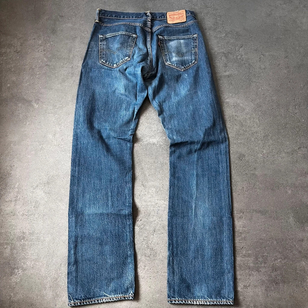 Vintage Levi's 501 Jeans Herren Straight W32 L34 Blau 2000s, Bild 2