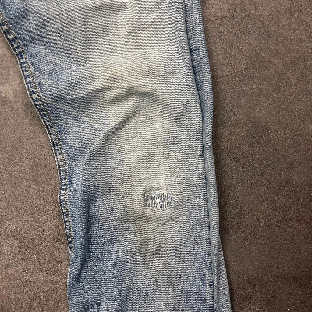 Vintage Levi's 512 Bootcut Jeans Herren W27 L28 Washed Distressed Hellblau 2000s