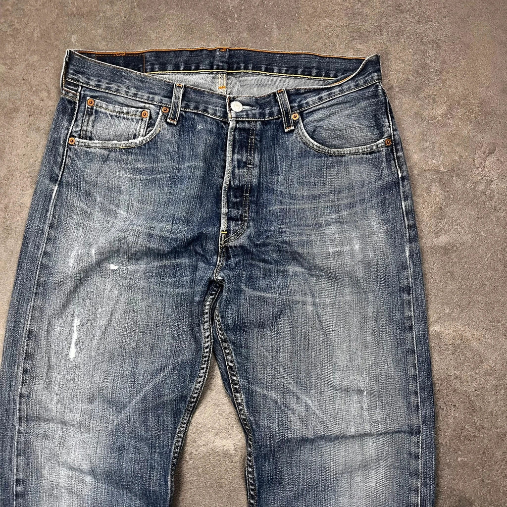 Vintage Levi's 501 Jeans Herren Straight W34 L30 Blau 2000s, Bild 4