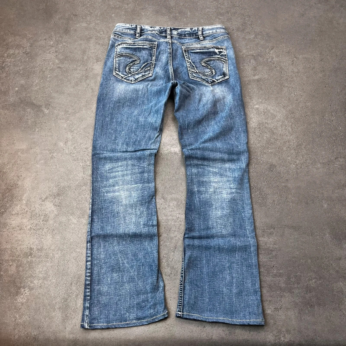 Vintage Silver Jeans Damen Bootcut Gr. M Blau Y2K, Bild 2