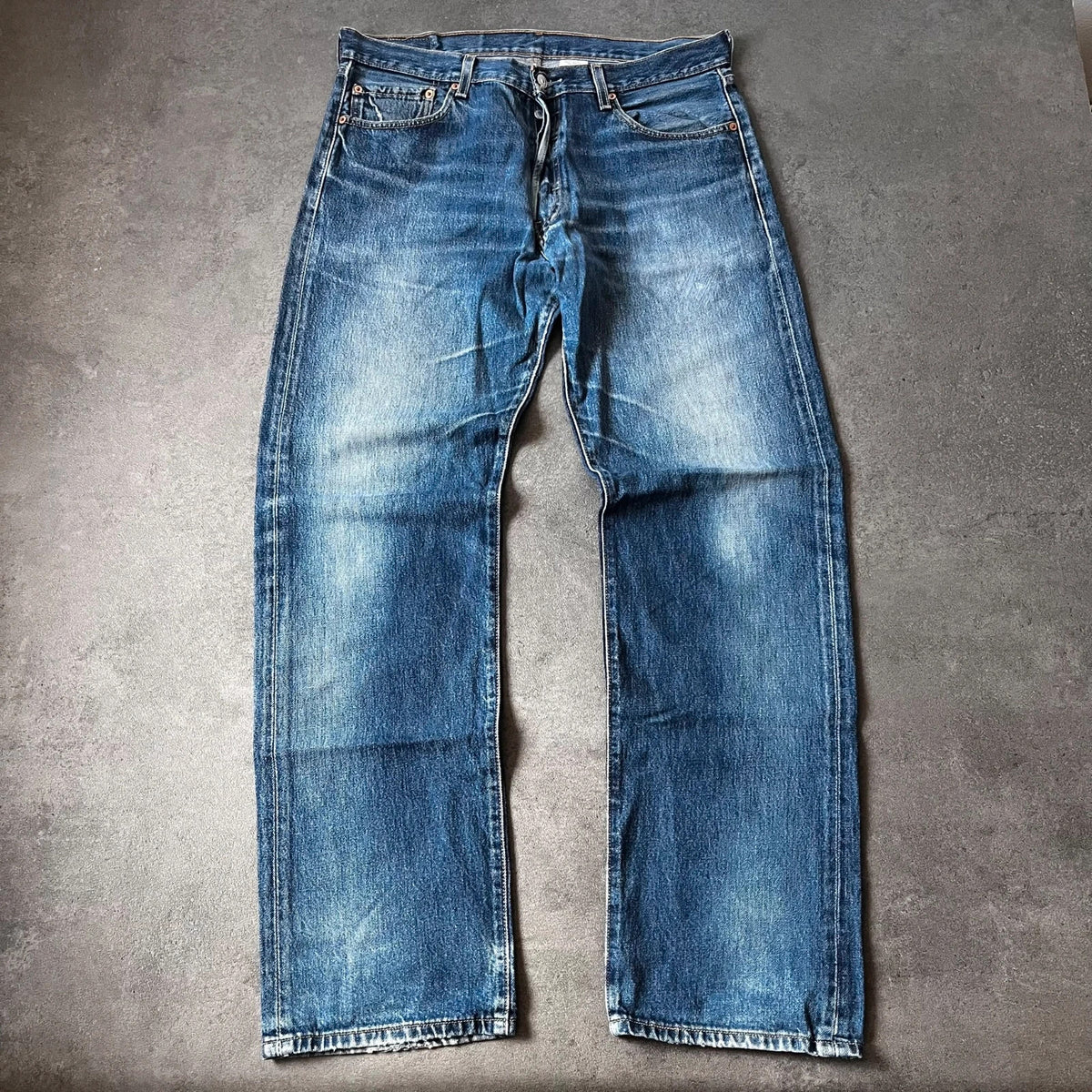 Vintage Levi's 501 Jeans Herren Straight W36 L34 Blau 2000s, Bild 1