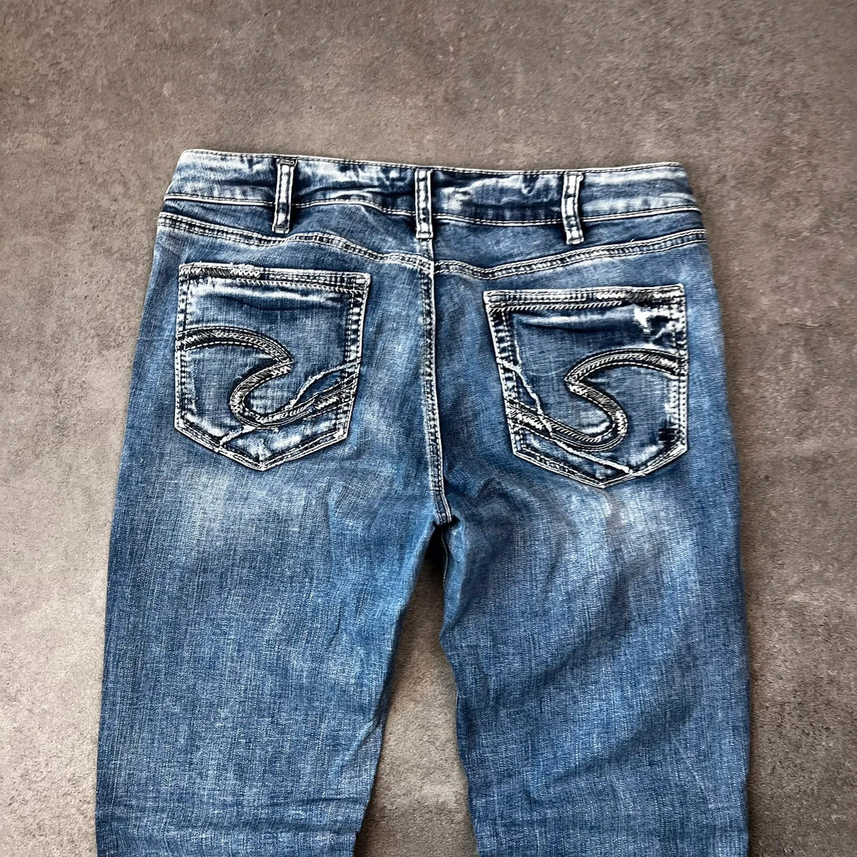 Vintage Silver Jeans Damen Bootcut Gr. M Blau Y2K, Bild 3