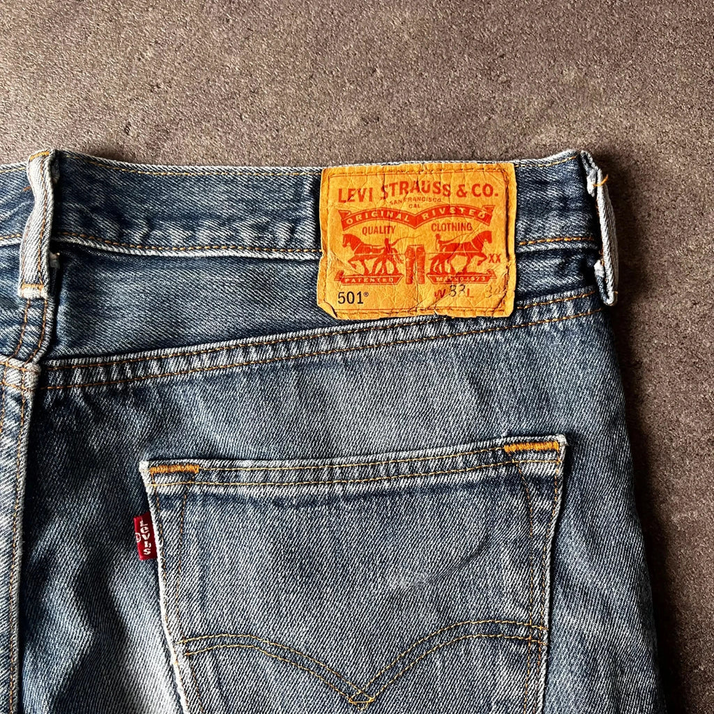 Vintage Levi's 501 Jeans Herren Straight W33 L32 Blau 2000s, Bild 5